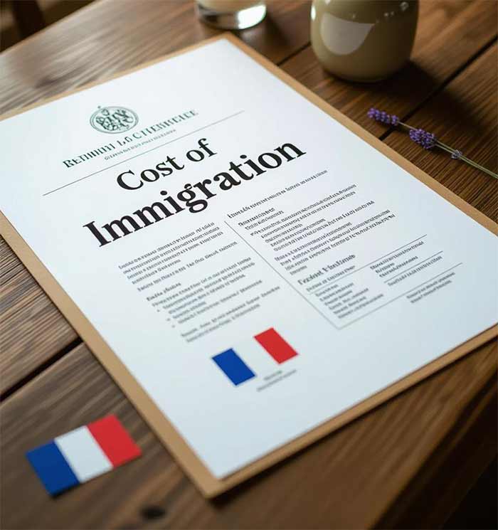 هزینه‌های مهاجرت کاری به فرانسه