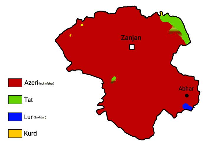شهرستان‌های زنجان
