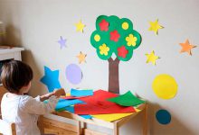 بهترین ایده ها برای تزئین تاق کودک با کاغذ رنگی و مقوا